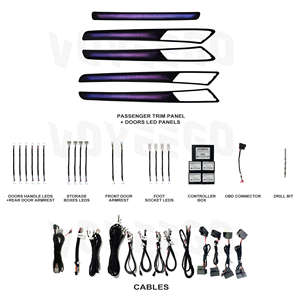 MCX Car Ambient Light Prix d'usine Symphony <span class=keywords><strong>LED</strong></span> Éclairage d'ambiance intérieur de voiture pour V W <span class=keywords><strong>Golf</strong></span> <span class=keywords><strong>7</strong></span> 2014-2021 Dragon Scale Style - Product Image 1