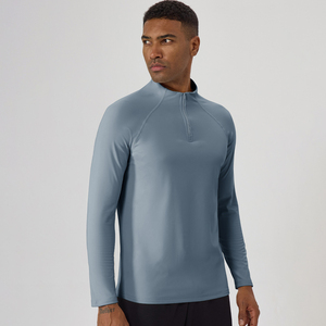 XW-51526 Abbigliamento Sportivo Casual da Corsa e Palestra, Magliette Essenziali Comode e Larghe con Cerniere per Uomo - Product Image 3