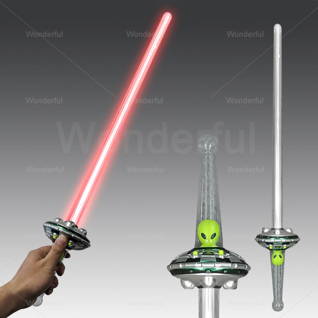 Wholesale 26" LED Alien Sword Toy with Sound & UFO Laser Lightsaber Boys' for StarWars Entertainment & Cosplay Toy