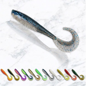 <span class=keywords><strong>Pas</strong></span> <span class=keywords><strong>cher</strong></span> 10cm 6.4g Simple <span class=keywords><strong>Big</strong></span> T Queue En Plastique Souple De Pêche En Gros Ver Paddle Queue Doux Bouclé Queue Souple <span class=keywords><strong>Leurre</strong></span> - Product Image 2