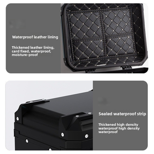 Boîte à bagages arrière <span class=keywords><strong>pour</strong></span> <span class=keywords><strong>moto</strong></span> JFG durable 65L en aluminium <span class=keywords><strong>pour</strong></span> utilisation en <span class=keywords><strong>moto</strong></span> - Product Image 4