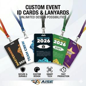 Race Ready Custom PVC Athlete ID Badges Soft Lanyards Tear-Resistant Fully Waterproof Eco-Friendly Metal <b>Hook</b> for Events - Product Image 1