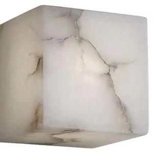 Lámpara de pared de mármol de 12x12cm con fuente de luz LED para dormitorio, sala de estar, cocina, pasillo - Product Image 5