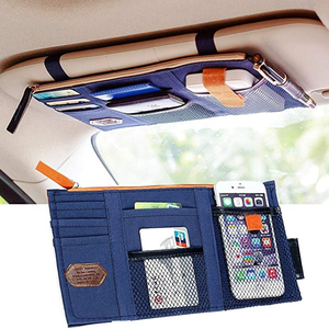 4 colores <span class=keywords><strong>Universal</strong></span> Auto Interior accesorios bolsa de almacenamiento de la visera de sol del coche organizador - Product Image 4