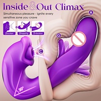 Vibromasseur G-Spot vibrant avec 7 modes de succion et de vibration pour stimulation clitoridienne, des mamelons et anale, contrôle par application pour couples