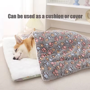 Thickened Pet Mat Soft Flannel Pad Pet Blanket <b>Bed</b> Mat <b>for</b> Puppy <b>Dog</b> Cat <b>Sofa</b> Cushion Home Rug Keep Warm Sleeping Cover - Product Image 2