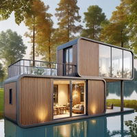 Maison préfabriquée en acier sur mesure avec isolation, maison modulaire résistante aux intempéries pour tous les climats