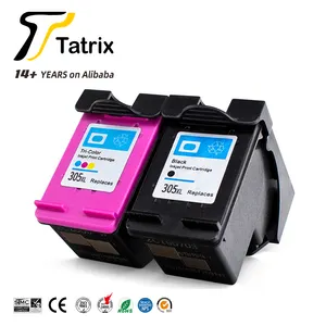 Tatrix para HP 305 XL 305XL Cartucho de tinta de inyección de tinta de color remanufacturado Premium para HP DeskJet 2710 2720 4110 4120 6420. 305XL