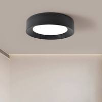 Lampe de plafond circulaire intérieure de style nordique moderne, acrylique recouvert de LED, métal, télécommande, décoration intérieure pour salon