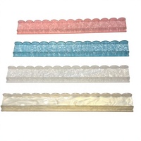 Nouvelle règle de tri pour tuiles de mahjong à motif coquille, en acrylique 5 mm, support de rangement pour cartes, 1 lot de 4 pièces, boîte en papier kraft