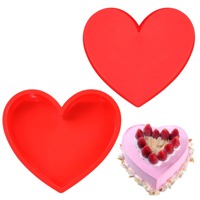 Gourmet Accessoires Hartvormige siliconen mousse cakevorm Siliconen bakvorm Valentijnsdag cakegereedschap