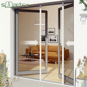Système de porte en maille de fibre de verre haute Performance écran rétractable Anti moustique porte <span class=keywords><strong>moustiquaire</strong></span> en aluminium - Product Image 3