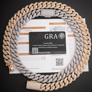 Moissanite Hip Hop Đồ Trang Sức Gra Giấy Chứng Nhận Moissanite Cuba Liên Kết Chuỗi Iced Out 15Mm 925 Sterling Silver Mens Moissanite Chuỗi - Product Image 1