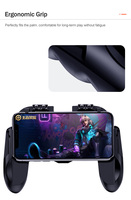 H9 Contrôleur de jeu à six doigts Gamepad Trigger Shooting Free Fire Cooling Fan Gamepad Joystickcontroller extensible