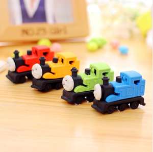 Komik ayrılabilir tren silgi çocuk dayanıklı kalem çocuklar için silgi kırtasiye - Product Image 3