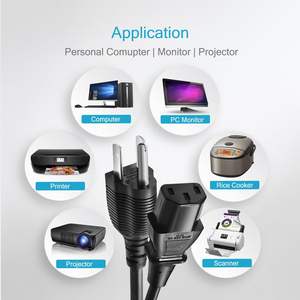 Câble d'alimentation de haute qualité pour ordinateur PC 10A125V Vizio 3 broches pour téléviseur intelligent Plasma Bravia UHD, câble d'alimentation AC de remplacement pour <span class=keywords><strong>imprimante</strong></span> - Product Image 5