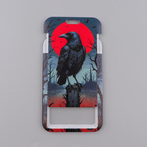 Gothic-Stil Rosen-<span class=keywords><strong>Wolf</strong></span>-Raven Schlüsselband – Studenten-Bus-/Arbeitsausweis-Halsband, Sonne-Mond-Element Gurtband-Accessoire - Product Image 3