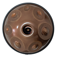 Raysen F #   Handpan Low Pygmy 21 (14+7) notes avec trois notes de fond, type Dings, tambour Handpan