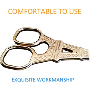Eiffel Tháp Kéo Vàng, Retro Châu Âu Thẳng Lưỡi Thủ Công Kéo Snip Nhỏ Đầu Sắc Nét Cho Nhà Văn Phòng Món Quà Kỳ Nghỉ - Product Image 6