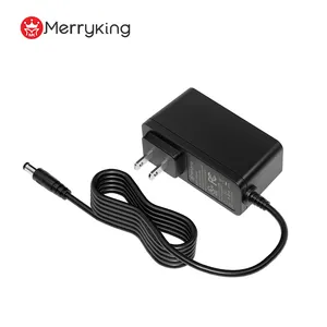 Merryking China Factory Wholesale Power Supply 1m & 1.5m Cable Power Adaptor usa plug Power Adapter 12V 1a For Formuler IPTV box