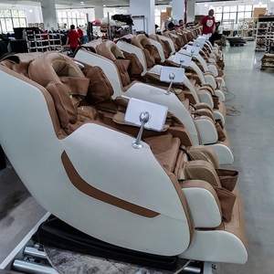 Fauteuil de massage complet sans rail, à brancher, couleur marron A19B, avec rouleau de massage pour les pieds et support pour les épaules - Product Image 2