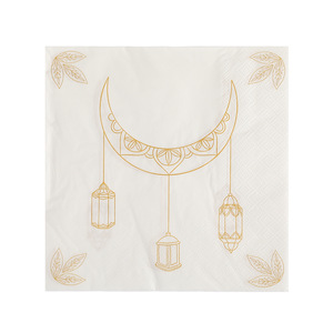 Serviettes imprimées, série Lune, décorations festives colorées, mouchoirs transfrontaliers, mouchoirs jetables pour fêtes en gros - Product Image 5