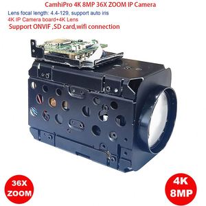 Camhi 4K 8MP 36X Zoom Optique IP Caméra Auto IRIS P2P Capteur IMX415 WIFI Emplacement pour Carte SD Max 256 Go - Product Image 1