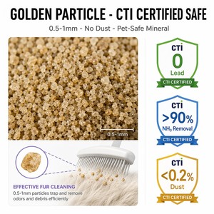 Arena Sanitaria 2 en 1 para Mascotas Pequeñas, 1kg, Mineral de Sodio, Aglutinación Rápida 3s, Control de Olores 72H, Bandeja Profunda para Hámster, Petauro del Azúcar, Rata - Product Image 5
