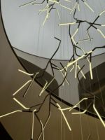 Lámpara de Araña LED Moderna de Lujo para Vestíbulo de Hotel, Villa, Techo Alto, Personalizable, Iluminación Artística