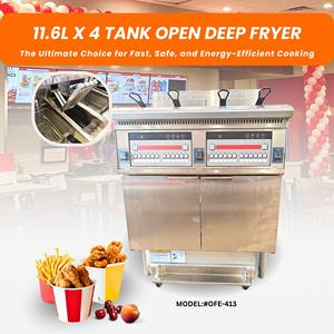 Precio especial Food Truck Descuento <span class=keywords><strong>Bonanza</strong></span> Water 4-Tank Freidora de aceite profundo para restaurante - Product Image 3