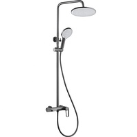 Colonne de douche de luxe dorée avec mitigeur en laiton et fonction pluie pour salle de bain, pour projets et vente en gros