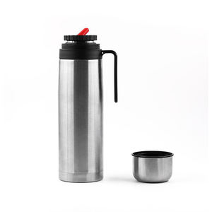 Yerba Mate Termo termo taza Uruguayo 1 L Media Manija Pico Matero Acero Doble Capa navideno - Product Image 5