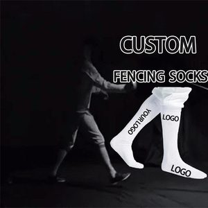 Chaussettes d'<span class=keywords><strong>escrime</strong></span> unisexes prêtes à être expédiées, de haute qualité, respirantes, en coton pour hommes - Product Image 1