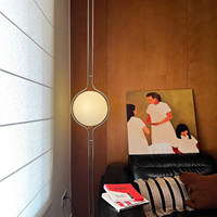 Base de Lámpara de Pie Artística Posmoderna con Altura Ajustable, LED de Alto CRI 95, Acero Inoxidable, para Hotel, Sala de Estar, Dormitorio