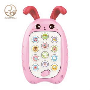 Jouets de téléphone portable pour enfants en plastique lumineux musical personnalisés, vente directe d'usine, cognition Montessori, vente chaude - Product Image 1