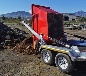 Cubo de basura de metal de desecho estándar europeo Cubo de basura Cubo Gestión de reciclaje de residuos - Product Image 1