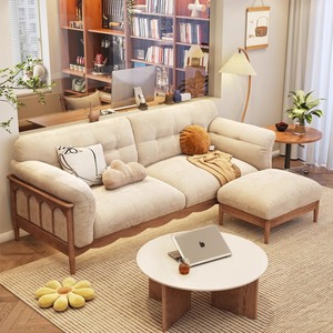 โซฟาผ้า โครงไม้เชอร์รี่แท้ ถอดซักได้ โซฟาห้องนั่งเล่น - Product Image 4