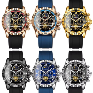 BINBOND Montre Homme Tendance Sport Décontracté Multifonction Cadran Large 45mm Quartz Bracelet Acier Inoxydable Lumineuse Vente Chaude - Product Image 6