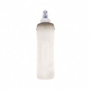 FREE SAMPLE Eco-Friendly Disposable TPU Collapsible Soft Matte Water Bottle <b>Flask</b> for Running - Product Image 1