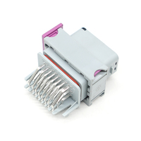 Lizone – Boîtier de connecteur personnalisé pour faisceau de câbles automobile ECU, adaptateur mâle 24 broches HCCPHPE24BGYB90F