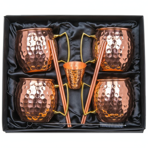 Tasse à bière en cuivre et en acier inoxydable lavable à la main avec couvercle ODM écologique pour une utilisation au café - Product Image 1