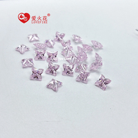 Prix de gros – Zircone cubique synthétique de qualité 5A, taille fantaisie en forme de fleur, couleur rose clair, forme lys, en stock