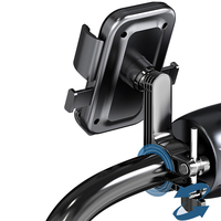 Support magnétique étanche pour vélo avec ventouse en métal, fixation automatique Quad Lock, support de téléphone portable avec verrou de sécurité