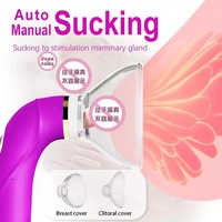 Erotischer G-Punkt-Dildo-Vibrator für Frauen, Lesbischer Klitoris-Saugvibrator, Brustwarzen- und Oralsex-Simulator