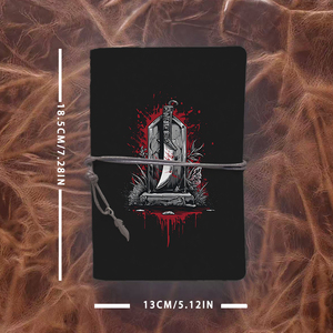 Cuaderno hecho a mano A6 multiusos Regalo funcional del Día del Padre Ideal para el trabajo y el hobby Machete Tombstone <span class=keywords><strong>bloo</strong></span> - Product Image 4