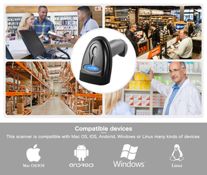 NETUM Escáner de diente azul inalámbrico Código QR 2D para POS móvil Proveedor de camiones de comida Tienda pequeña Inventario Clasificación de paquetes - Product Image 6