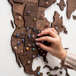 <span class=keywords><strong>Mapa</strong></span> del Mundo 3D de Madera para Pared - Decoración de Pared con <span class=keywords><strong>Mapa</strong></span> de Viajes y Pines, <span class=keywords><strong>Mapa</strong></span> Decorativo Grande del Mundo para el Hogar - Product Image 5