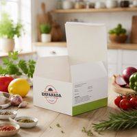 Boîte d'emballage personnalisée écologique pour conteneurs alimentaires, idéale pour les empanadas, les snacks surgelés et les plats à emporter