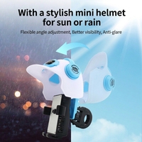 Support de téléphone pour moto, étanche, avec ventilateur de refroidissement, support de guidon flexible et stable pour vélo électrique, scooter, vélo