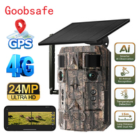 Caméra de chasse solaire 4G Goobsafe H75 24MP à double objectif, GPS, vision nocturne, détection PIR, audio bidirectionnel, fabricant